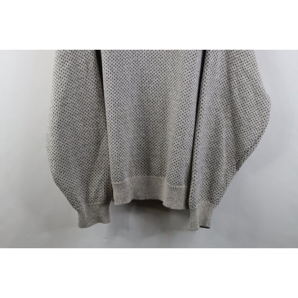 Vintage 90s Streetwear Mens 2XL XXL Polka Dot Golf Knit Crewneck Sweater USA - Picture 3 of 10
